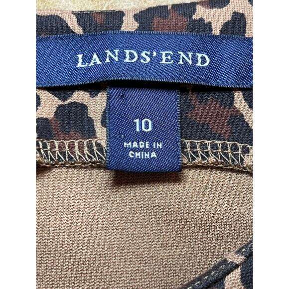 Lands' End Sleeveless Leopard Print Dress, Size 10‎ - Picture 6 of 6